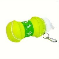 Tenis Topu Tasarımlı Akordiyon Su Şişesi
