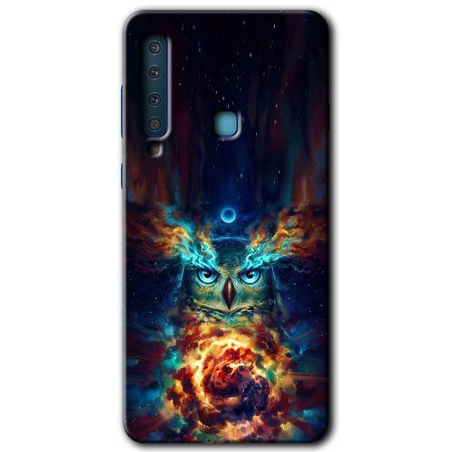 Potkal Hediye Fabrikası Samsung Galaxy A9 2018 Kılıf HD Desen Baskılı Arka Kapak - Ballı Baykuş