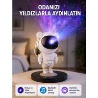 Astronot Projeksiyon Lambası Bluetooth Müzikli Ve Uzaktan Kumandalı