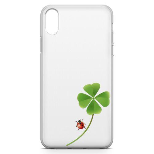 Apple iPhone XR Kılıf UğurBöceği Yonca Arka Kapak Koruma Desenli Full Koruyucu