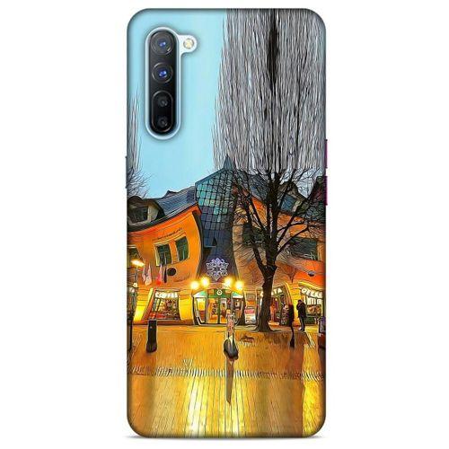 Oppo Reno 3 Kılıf Dünya Mimarisi (33) Hybrid Kılıf Krzywy Domek Polonya