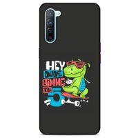 Animax Kaykaylı Dinozor Oppo Reno 3 Kılıf Desenli Silikon