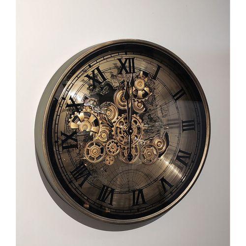 Özel Tasarım Metal Çarklı Duvar Saati