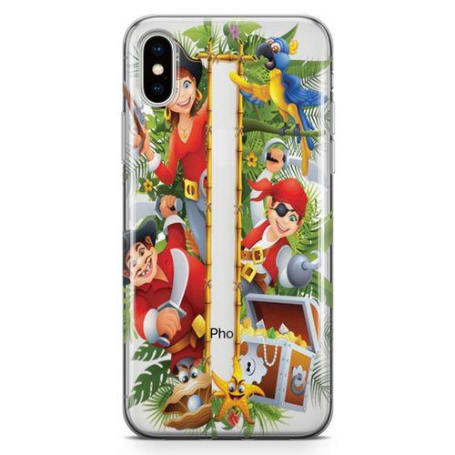 Apple iPhone XS Kılıf Karayip Korsanları Arka Kapak Koruma Desenli Full Koruyucu