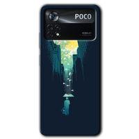 Poco x4 Pro Kılıf HD Desen Baskılı Arka Kapak + Temperli Cam - City Bird Sky