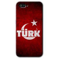 Realme C2 Kılıf HD Desen Baskılı Arka Kapak - Ayyıldız Türk