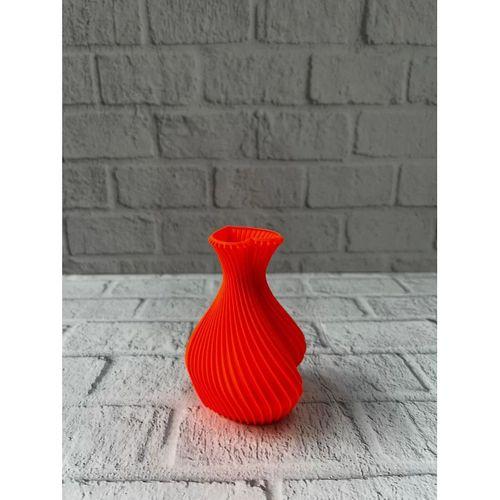 Kalpli Turuncu Dekoratif Vazo 11 Cm Modern Şık Masaüstü Aksesuar