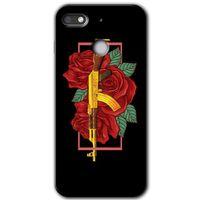 General Mobile GM 8 Go Kılıf HD Desen Baskılı Arka Kapak + Temperli Cam - Bedel