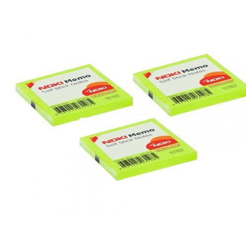 NOKİ YAPIŞKAN NOTLUK (76*76 ) YEŞİL MEMO 12211 (POSTIT) ( 3 Adet)