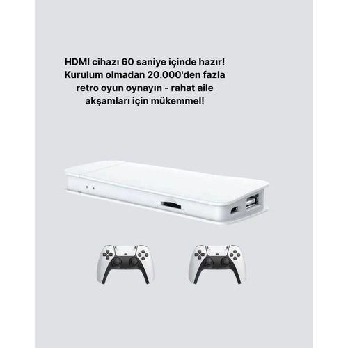 Hdmı Ve Kablosuz Kontrolcülü 20.000 Oyunlu Retro Oyun Konsolu