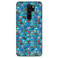 Retro (21) Desen Koruyucu Kapak Renkli Xiaomi Redmi Note 8 Pro Kılıf