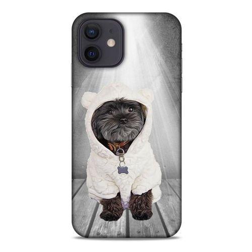 Apple iPhone 12 Kılıf Köpek Kıyafetleri (41) Tank Kılıf Affenpinscher Sweat