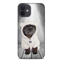 Apple iPhone 12 Kılıf Köpek Kıyafetleri (41) Tank Kılıf Affenpinscher Sweat