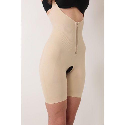 Ten İp Askılı Ağ Kısmı Açık Fermuarlı Tam Boy Kadın Korse