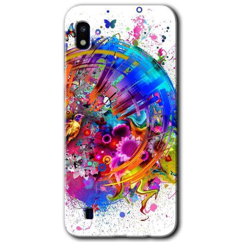 Samsung Galaxy A10 Kılıf Baskılı Kapak - 4K Clock +Tam Ekran Koruyucu