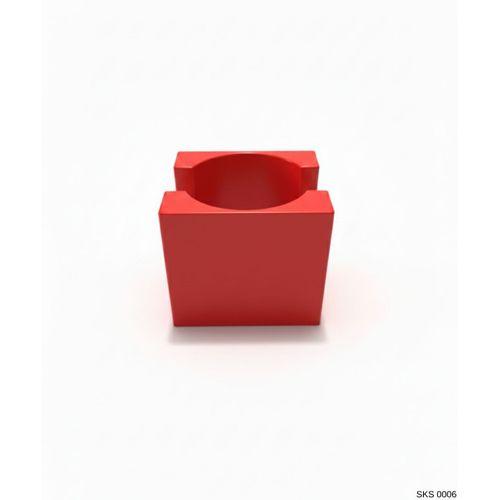 Kırmızı Centikli Harf Seklinde Mini Dekoratif Saksi Ismine Ozel Bas Harf Tasarim Masa Ustu Ofis Dekoru 7 Cm