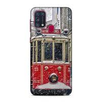 Samsung Galaxy M31 Kılıf Taksim Tramvay Karli Arka Kapak Silikon Koruma Full Koruyucu
