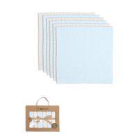 Bistyle Bistyle Colours Kutulu 6lı Penye Mendil 20x20 90161 Ekru Mavi