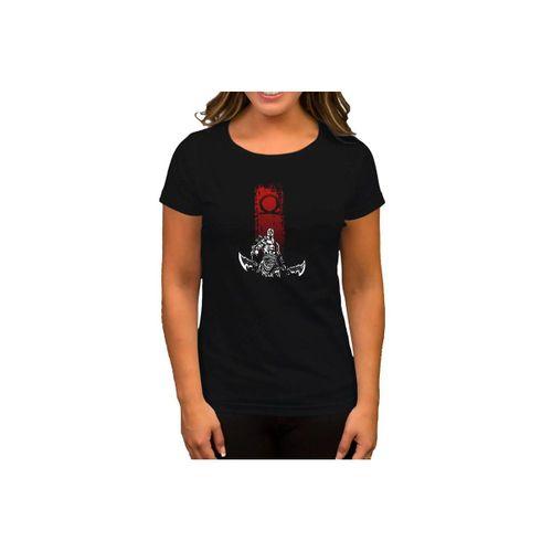 God Of War Kratos Logo Siyah Kadın Tişört