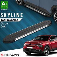 S-Dizayn Citroen C4 X Skyline Krom Yan Basamak 183 Cm 2022 Üzeri A+ Kalite