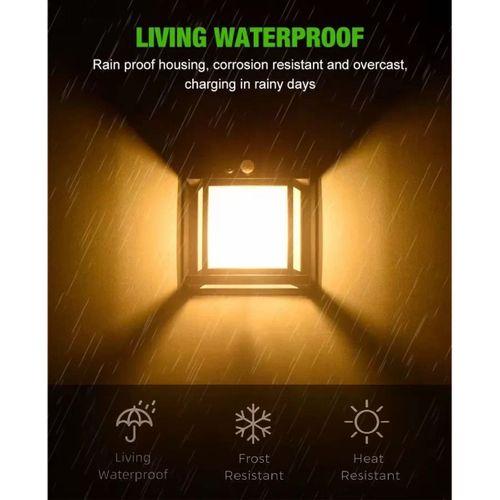 Fithome Or-228 Hareket Sensörlü Su Geçirmez Solar Bahçe Aydınlatma Duvar Lambası