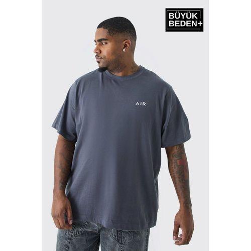 Erkek Büyük Beden AR Baskılı 3xl-6xl Bisiklet Yaka Tshırt SPR26BTS510-01