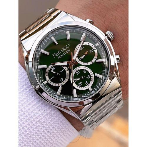 Ferrucci 2 Yıl Garantili Çelik Kordon İç Kadran Özellikleri Aktif 3 Atm Erkek Kol Saati EF.03517.4