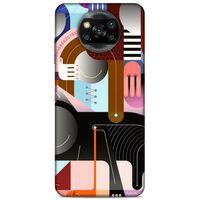 Lopard Xiaomi Redmi Poco X3 Uyumlu Kılıf Soyut Sanat (18) Desenli Telefon Kılıfları