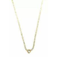 Su Yolu Kalp Kolye - Altın