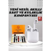 7 Kordonlu Akıllı Saat Ve 2.nesil Kulaklık Yüksek Ses Kaliteli Uzun Pil Ömrü