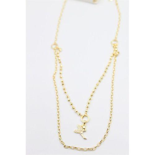 Dorika Zincir Melek Kolye - Altın