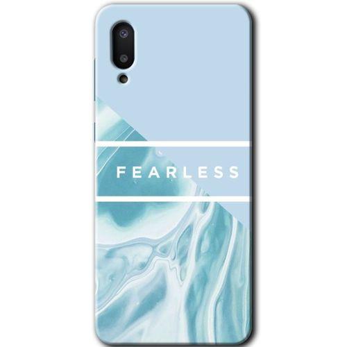 MRCİLETİSİM Samsung Galaxy A02 Kılıf Baskılı Kapak - Fearless +Tam Kaplayan Mat Seramik