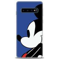 Samsung Galaxy S10 Kılıf HD Baskılı Kılıf - Micky Mouse + Tam Ekran Koruyucu