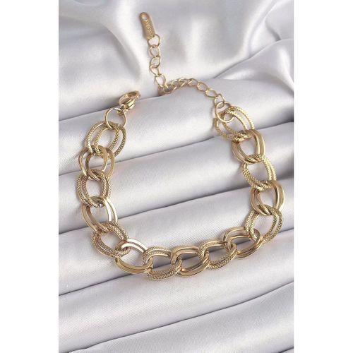 pilelistore 316L Çelik Gold Renk İşleme Detaylı Samanyolu Model Kadın Bileklik - TJ-BB6591