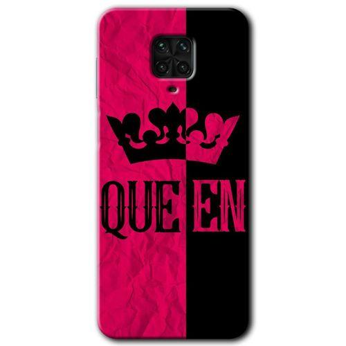 Xiaomi Redmi Note 9 Pro Kılıf Baskılı Kapak - Queen + 5D Tam Kaplayan Cam