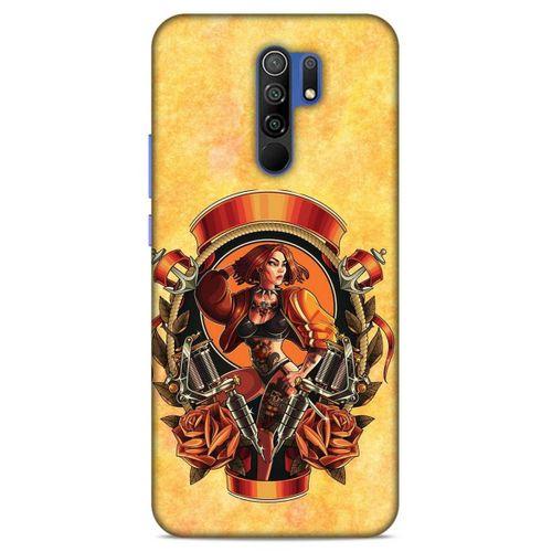 Lopard Xiaomi Redmi 9 Uyumlu Kılıf Tattoo's (15) Antişok Kılıf Kadın Dövmeleri