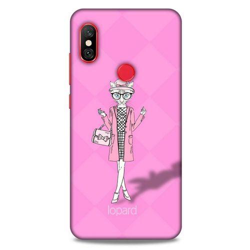 Xiaomi Mi A2 Lite Kılıf FunnyMaX (21) Koruyucu Kapak Şeker Pembe Kedi