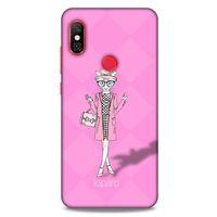 Xiaomi Mi A2 Lite Kılıf FunnyMaX (21) Koruyucu Kapak Şeker Pembe Kedi