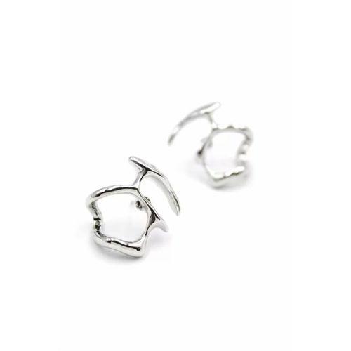 Metal Küpe - Gümüş