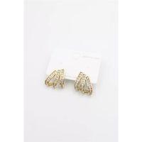 Taşlı Küpe - Altın