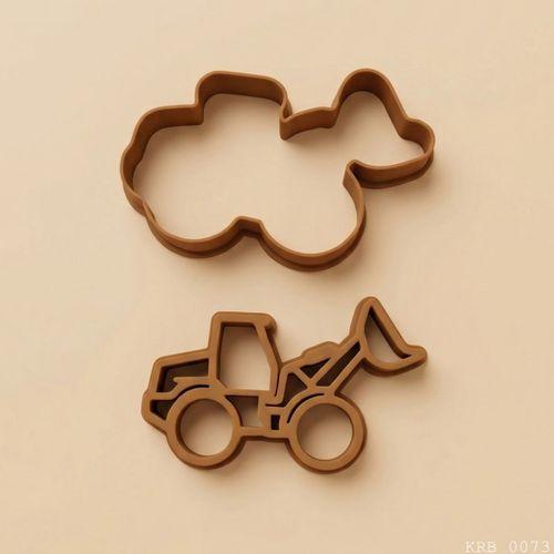 2Li Kepçe İş Makinesi Hamur Şekillendirici Kurabiye Kalıbı Oyun Hamuru Kalıbı 8 cm