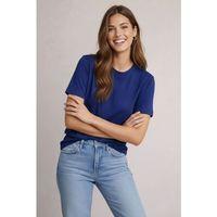 Osy Modal Yumuşak Dokulu Kumaş Bisiklet Yaka T-shirt - Lacivert