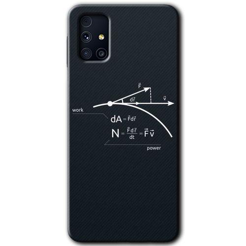 Samsung Galaxy M31s Kılıf Baskılı Kapak - Work Formül + 5D Tam Kaplayan Cam