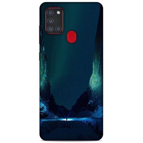 Lopard Samsung Galaxy A21s Uyumlu Kılıf Gece'S (13) Silikon Kap Yeşil