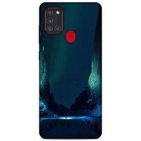 Lopard Samsung Galaxy A21s Uyumlu Kılıf Gece'S (13) Silikon Kap Yeşil
