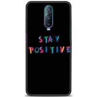 Oppo RX17 Pro Kılıf HD Baskılı Kılıf - Stay Positive + Tam Ekran Koruyucu