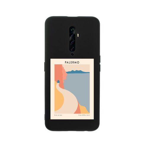 Oppo Reno 2Z Palermo Premium Silikonlu Siyah Telefon Kılıfı