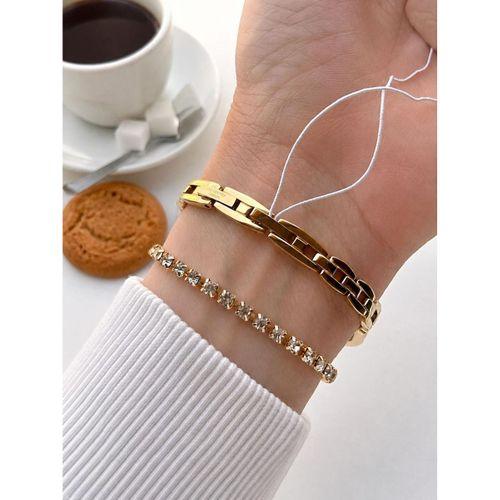Lee Cooper Gold Minimal İnce Bilezik Kadın Kol Saati Şık Ve Zarif 2 yıl Garantili+Bileklik C8308.130