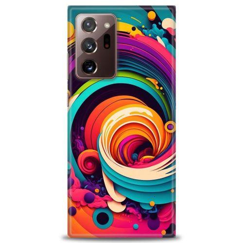 Samsung Galaxy Note 20 Ultra Kılıf HD Baskılı Kılıf - Renk Hortumu + Tam Ekran Koruyucu