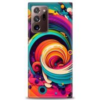 Samsung Galaxy Note 20 Ultra Kılıf HD Baskılı Kılıf - Renk Hortumu + Tam Ekran Koruyucu